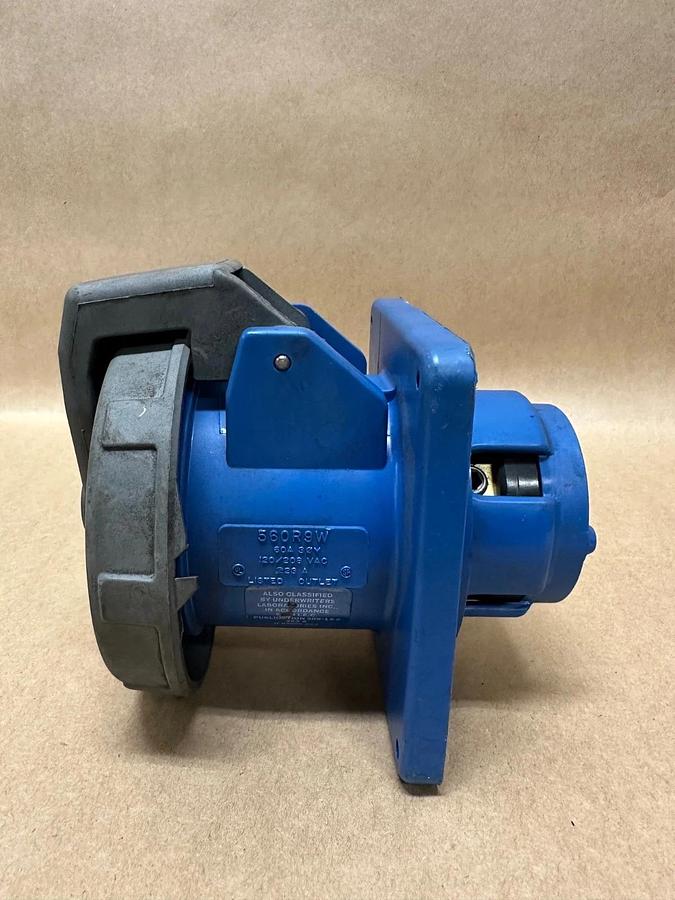 Used Hubbell 560R9W Pin and Sleeve Receptacle 60A
