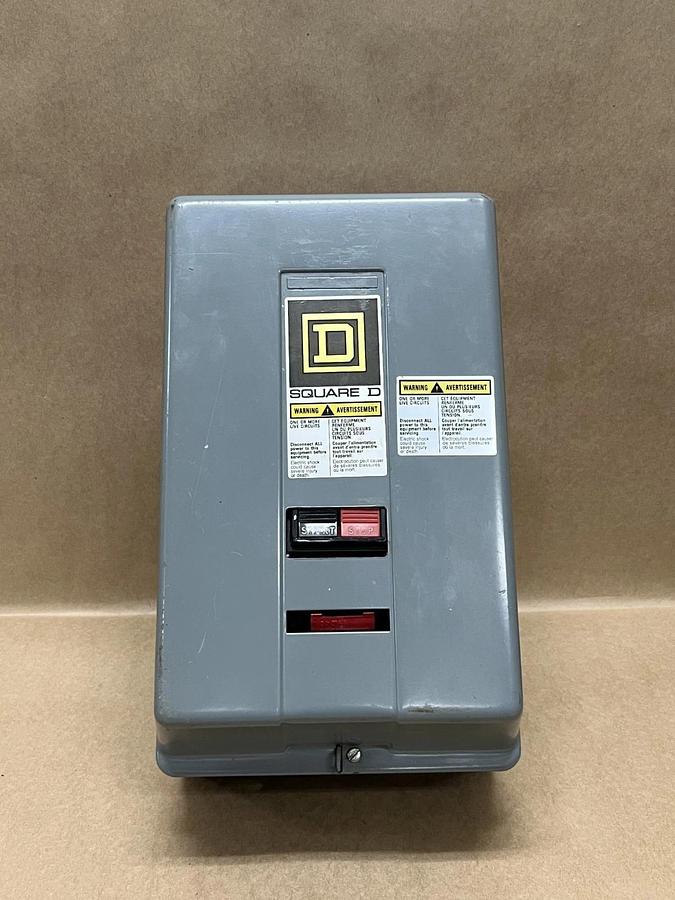 Used Square D 8536 SDG1, Nema Size 2 Motor Starter w/ Enclosure