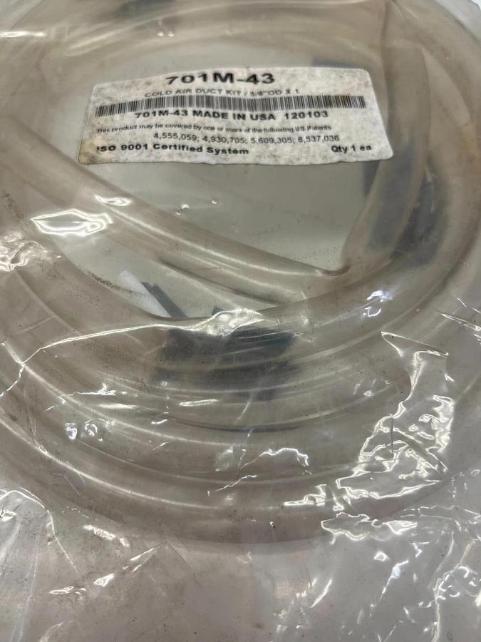 Used ITW 701M-43 Cold Air Duct Kit 5/8” OD x 1