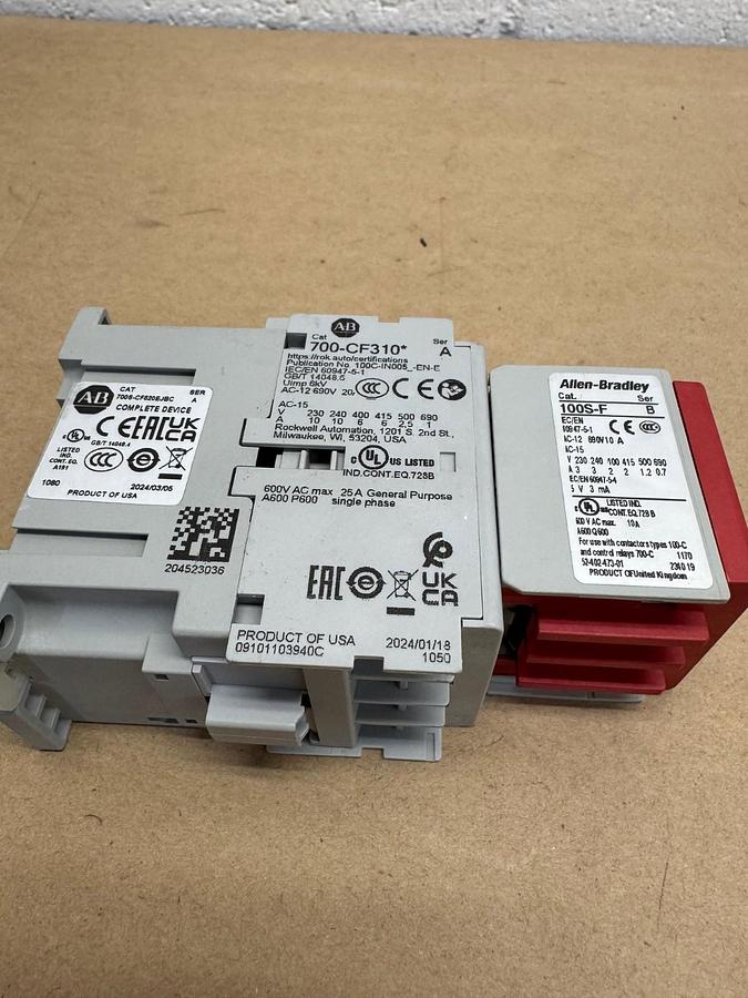 Used Allen Bradley 700-CF310* Ser A Control Relay 700S-CF620EJBC, 100S-F *NEW*
