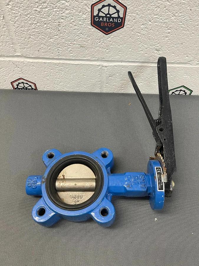 Used FNW 732 Series 3” Butterfly Valve, 4 Bolt Lug Style, Stainless Steel 316