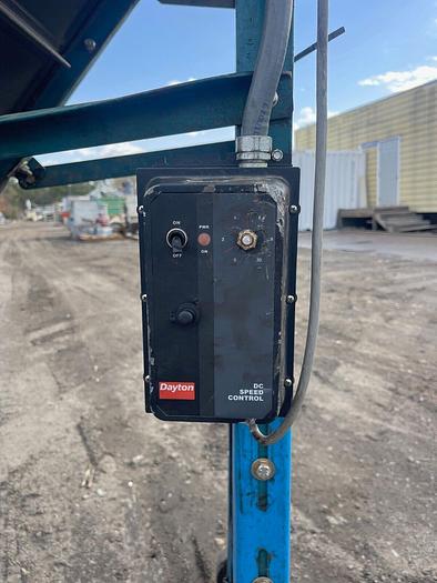 Used Bilt-Rite CL-450 L Shape Incline Cleated Conveyor W:9” L:114”, 1/3Hp DC Motor