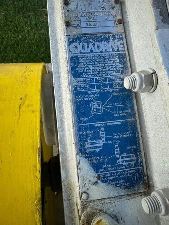 Used Rotary Airlock Feeder 16x16, Toshiba 5Hp @ 1745RPM Falk 4203J (Ratio 25.27:1)