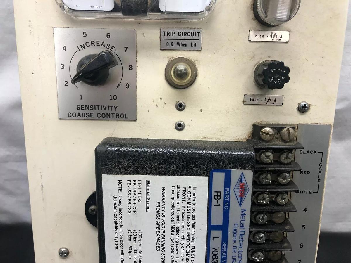 Used Metal Detectors Inc. CCW 65A Metal Detector Controller, Serial # 5574