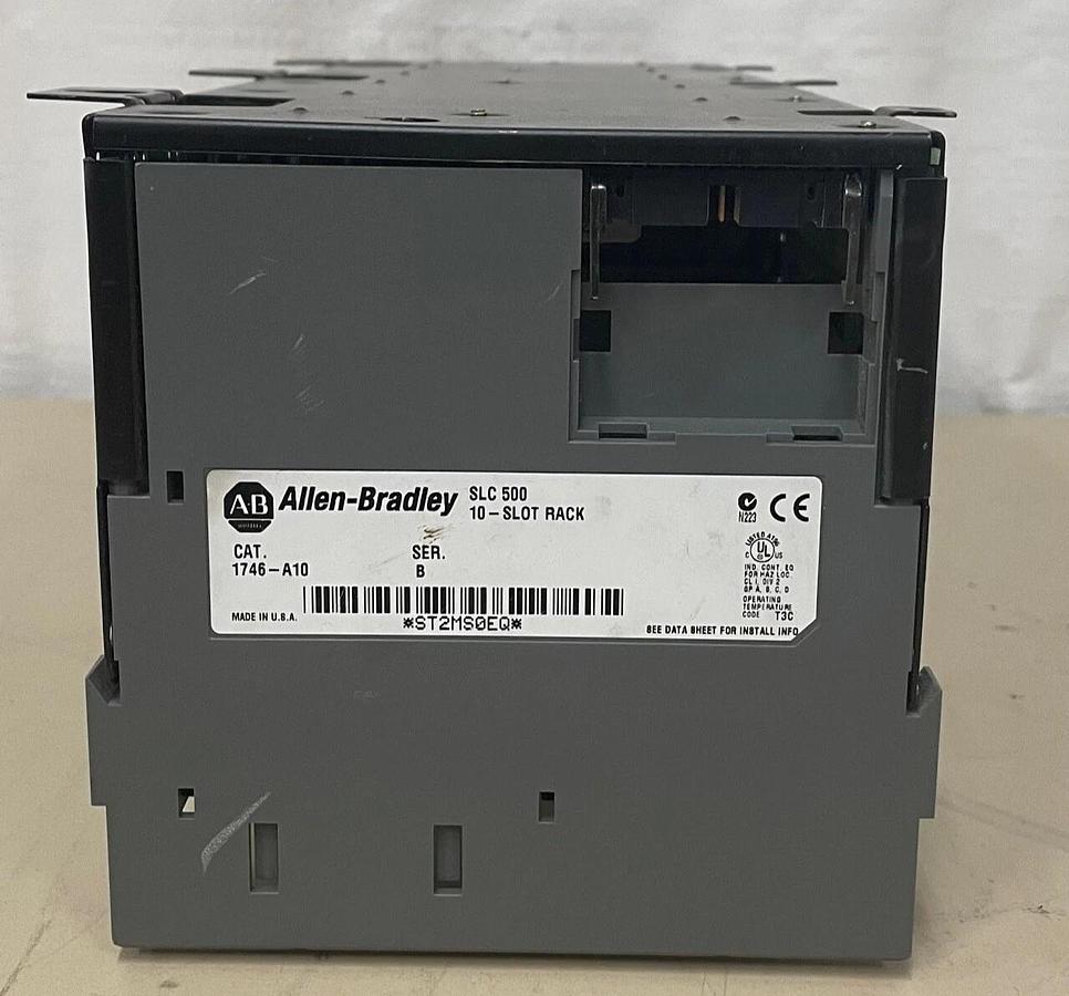 Used Allen Bradley SLC 1746-A10 10-Slot Rack Series B