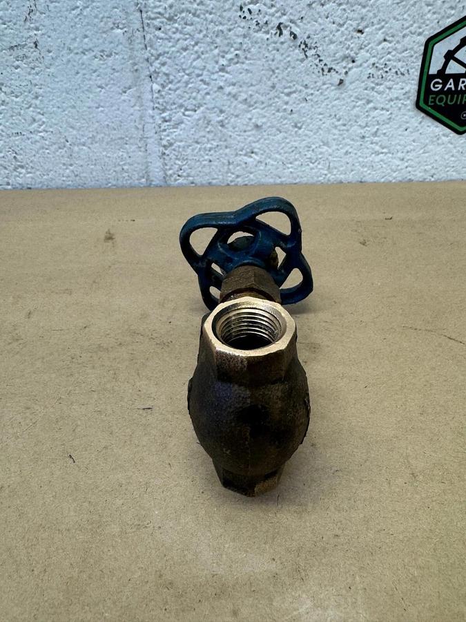 Used Nibco T-211-Y 3/8” Brass Valve, 125 SWP, 200 WOG