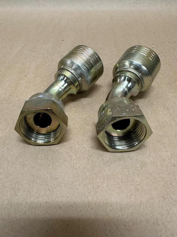 Danfoss ATTC 12-12 Aeroquip Crimp Fitting, 45 Degrees Lot of 2 *NEW*