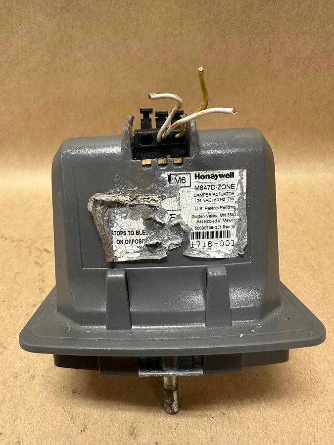 Used Honeywell M847D-Zone Damper Actuator 24V