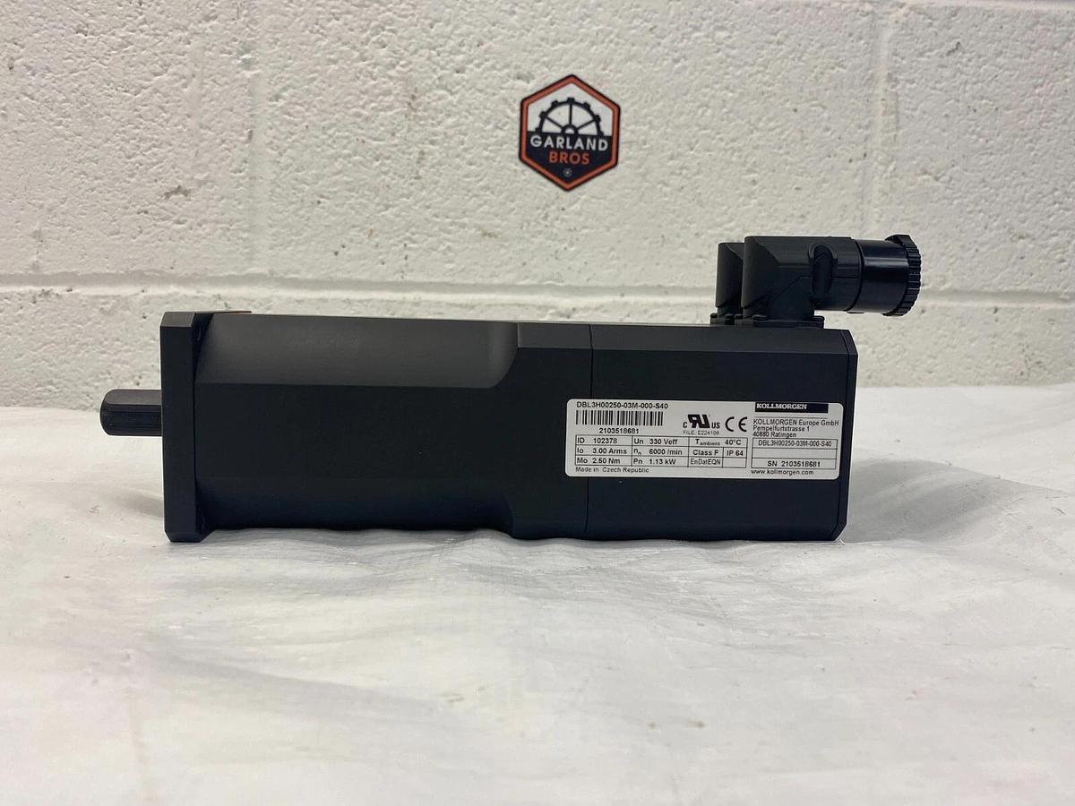 Used Kollmorgen DBL3H00250-03M-000-S40 Servo Motor 6000/min ID:102378
