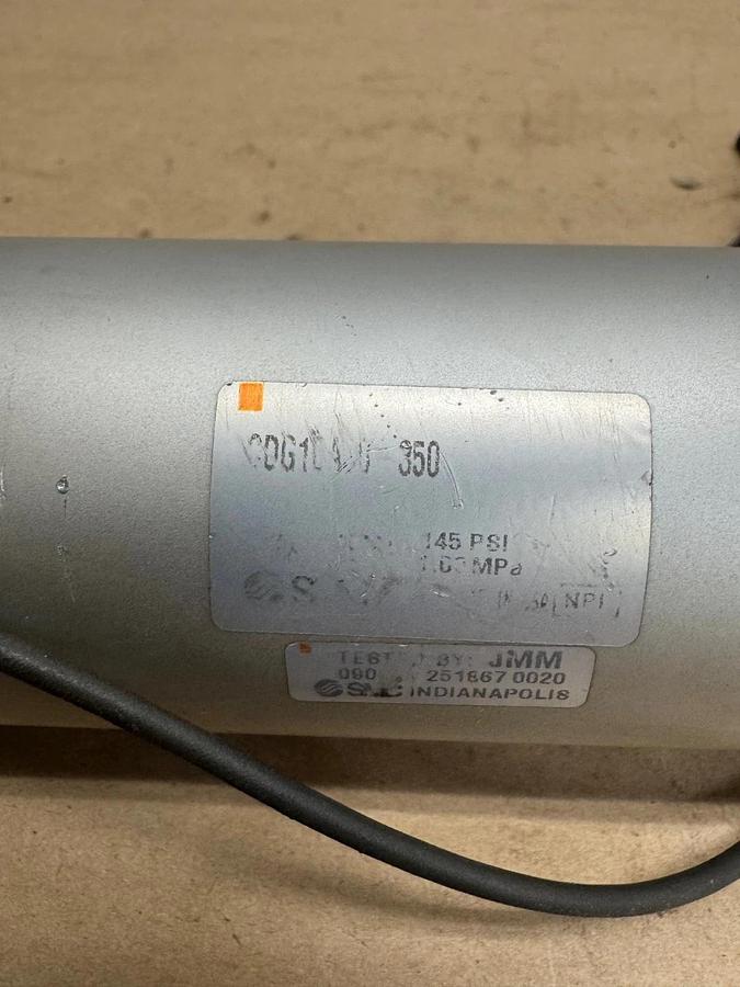 Used SMC CDG10A50-350 Air Cylinder