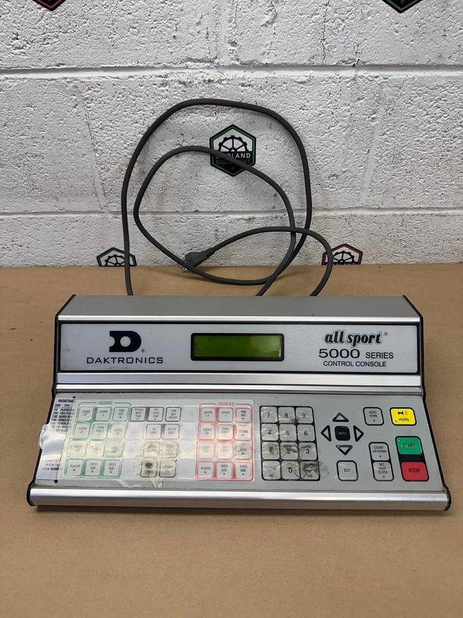 Used Daktronics AllSport 5000 Series Control Console, Controller w/ Power Cable