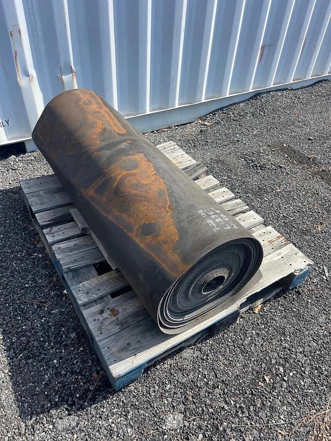 Used Conveyor Belt W:50.5” L: 135’ Rough Top 2 Ply