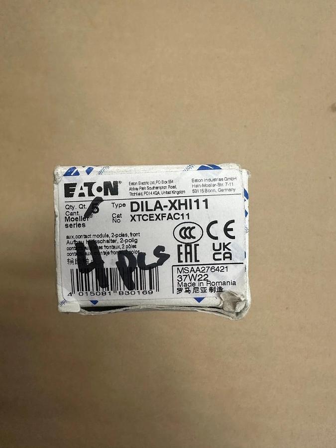 Used Eaton DILA-XHI11 Auxiliary Contact Module *NEW* (1 Box of Qty 4)