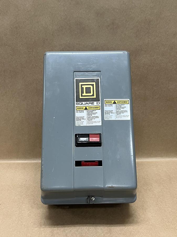 Used Square D 8536 SDG1, Nema Size 2 Motor Starter w/ Enclosure