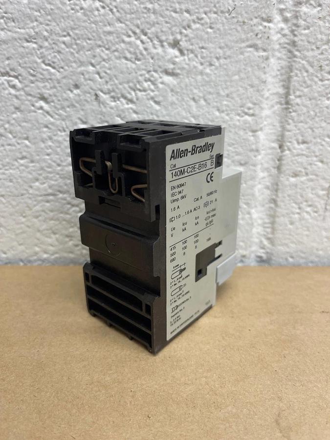 Used Allen Bradley 140M-C2E-B16 Series B Motor Protector/Circuit Breaker
