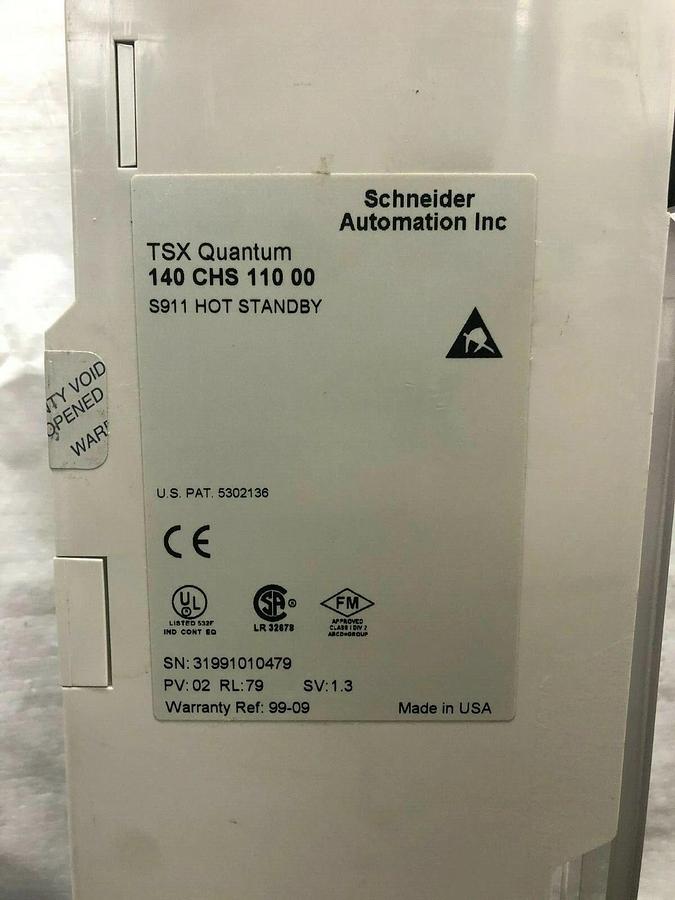 Used Schneider Automation 140 CHS 110 00 TSX Quantum S911 Hit Standby