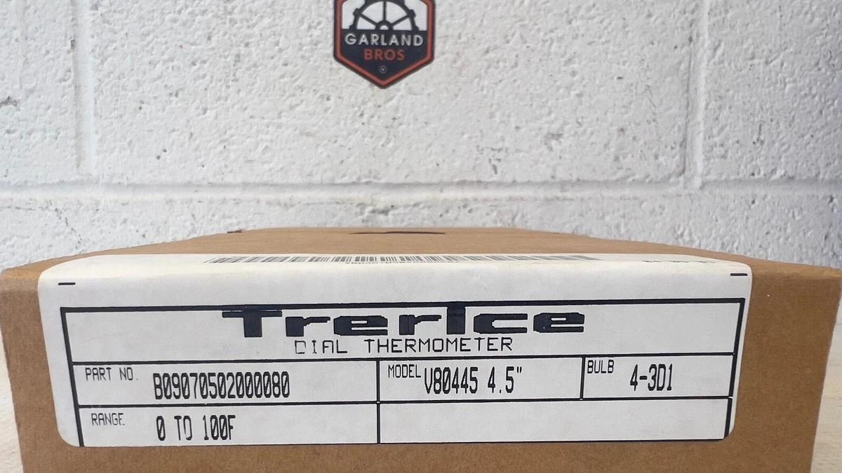 Used Trerice V80445 4.5", Part no. B09070502000080, Bulb 4-3D1