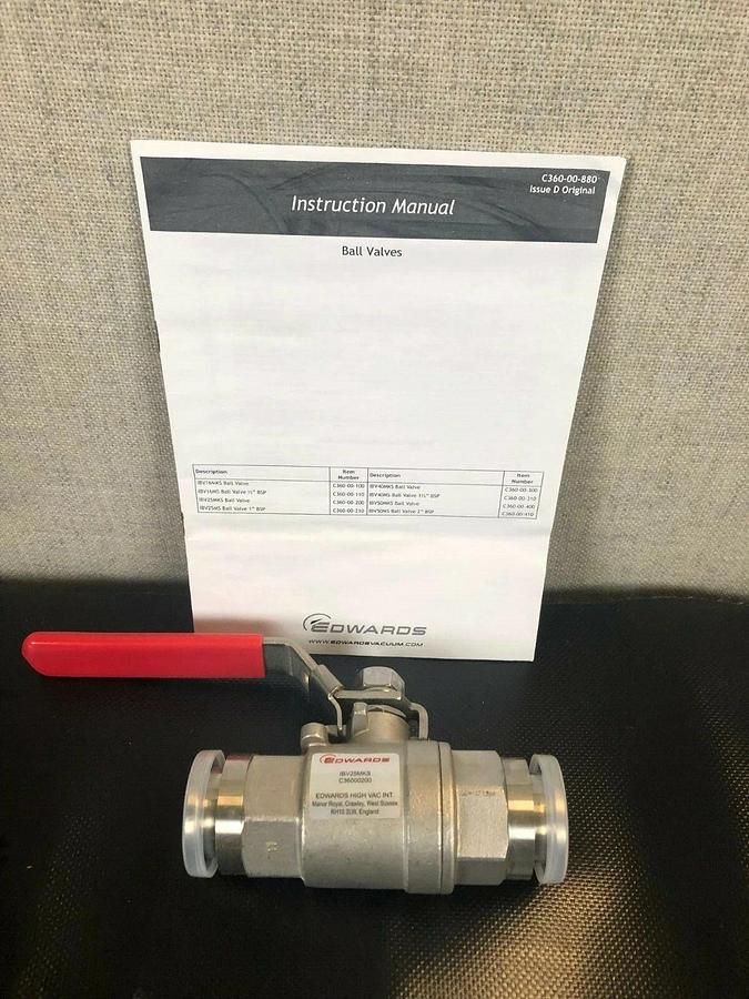 Used Edwards IBV25MKS Ball Valve