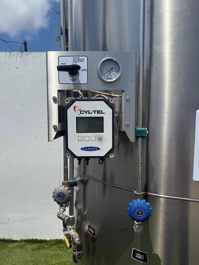 Used Perma-Cyl 2000L Nitrogen, Refrigerated Liquid Storage Tank