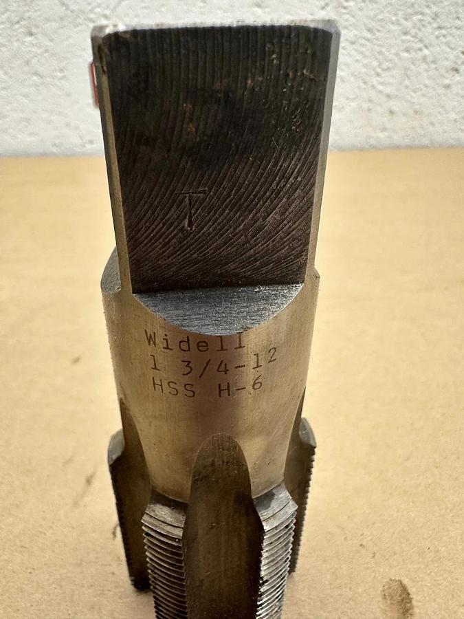 Used Widell HSS H-6 1 3/4-12 Plug Tap *NEW*