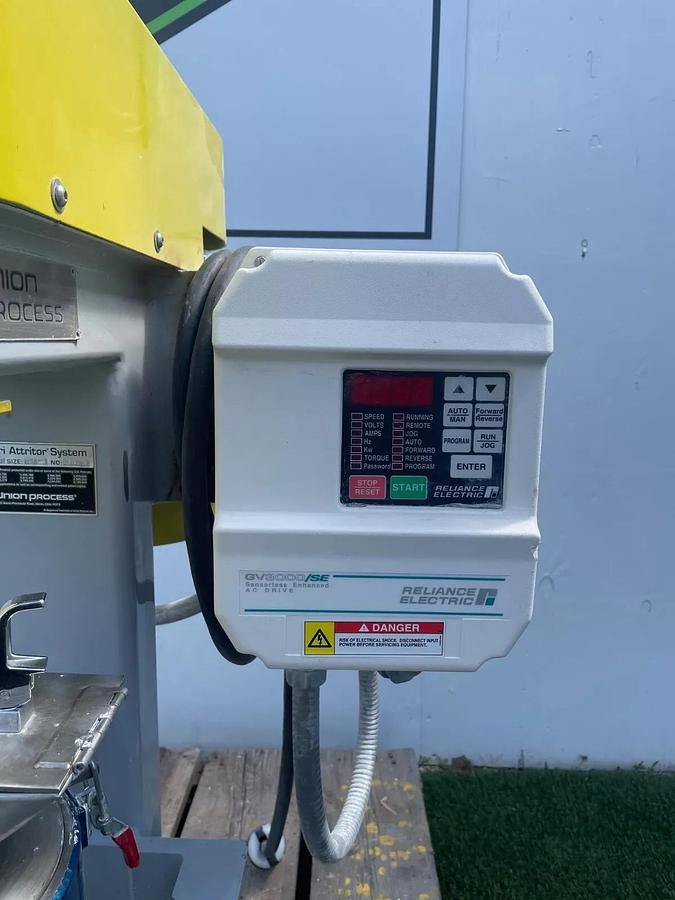 Used Union Process Szegvari Attritor Type: Batch, Size: HSA-1, Motor: 5hp 1750RPM 3ph