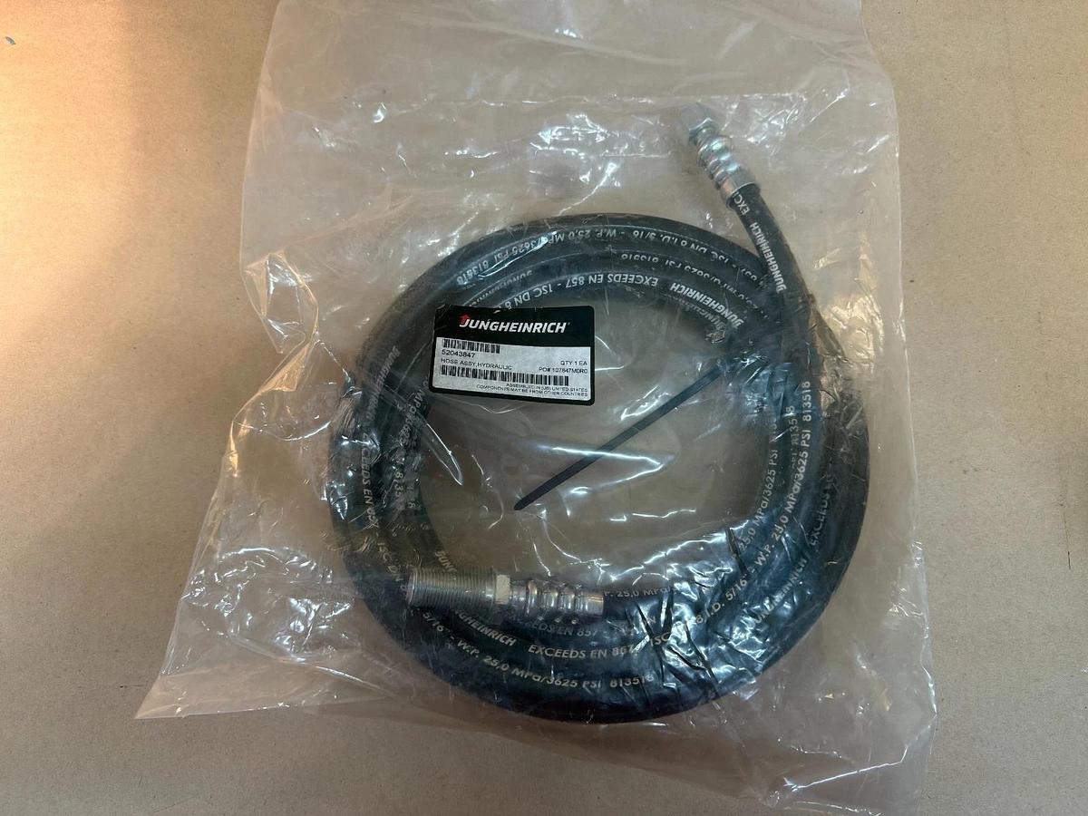 Used Jungheinrich 52043847 Hose Assy, Hydraulic *NEW*