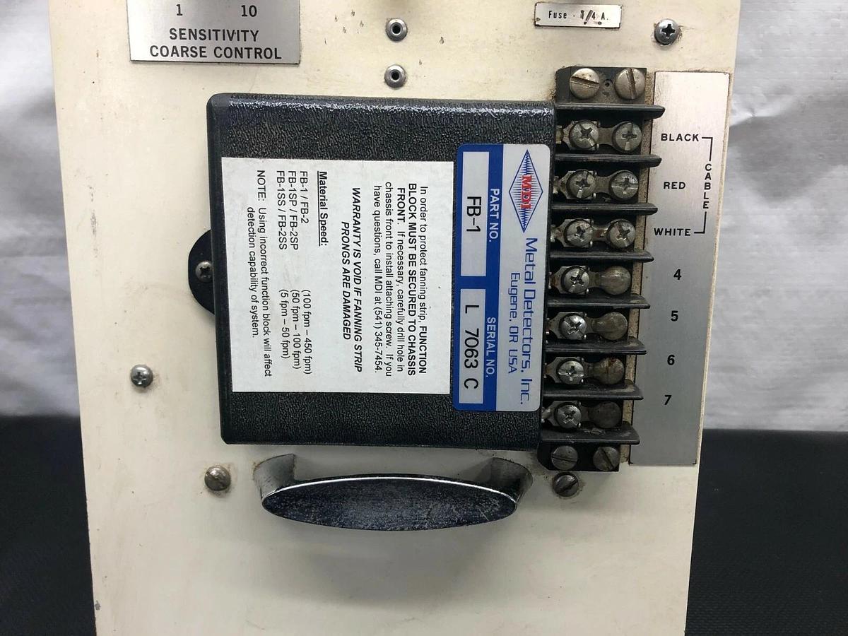 Used Metal Detectors Inc. CCW 65A Metal Detector Controller, Serial # 5574
