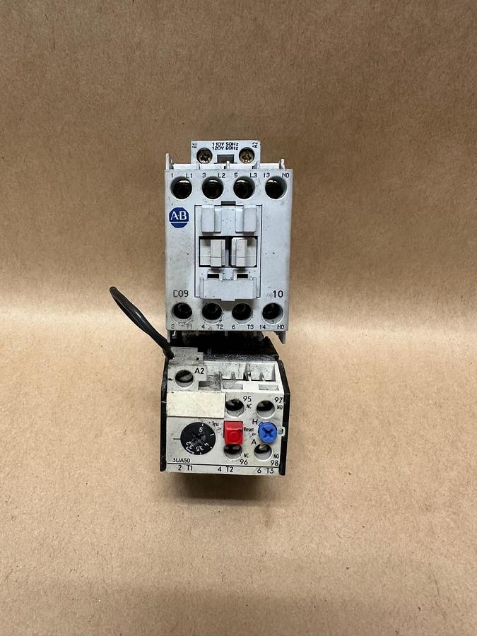 Used Allen Bradley 100-C09*10 Contactor w/ Siemens 3UA5000-1F Overload Relay