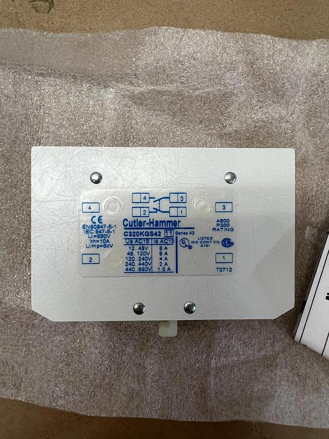 Used Eaton Cutler-Hammer C320KGS42 Series A Auxiliary Contact