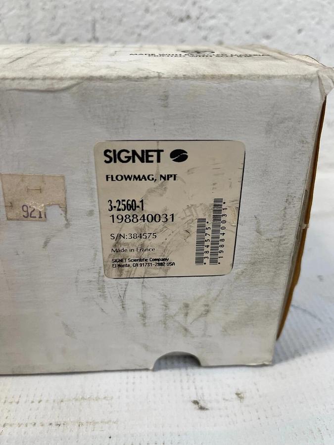 Used +GF+ Signet (George Fischer) 2560 Flowmag 30 VDC, 2.5 w, 20 mA