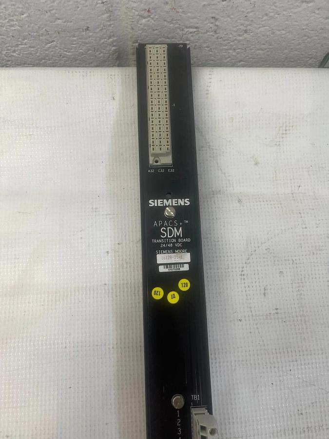 Used Siemens 16128-21-1 APACS+SDM Term Strip