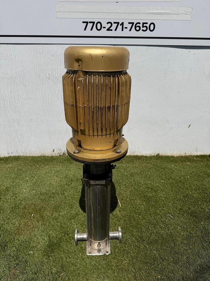 Used GRUNDFOS CRN4-160/14 A-F-G-AUUK Pump w/ 5.5KW Motor @ 3525 RPM