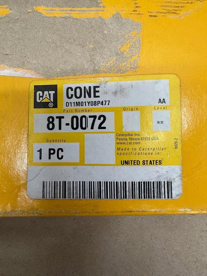 Used CAT 8T-0072 Tapered Roller Bearing Cone *NEW*