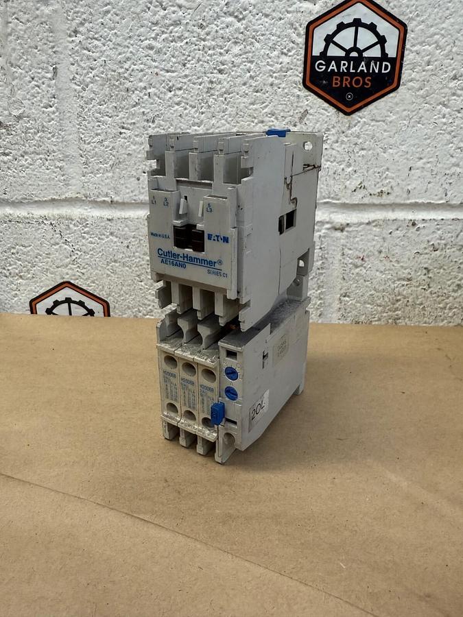 Used Eaton/Cutler-Hammer AE16AN0 Ser A1 Contactor, w/ C306DN3 Ser B1 Overload Relay