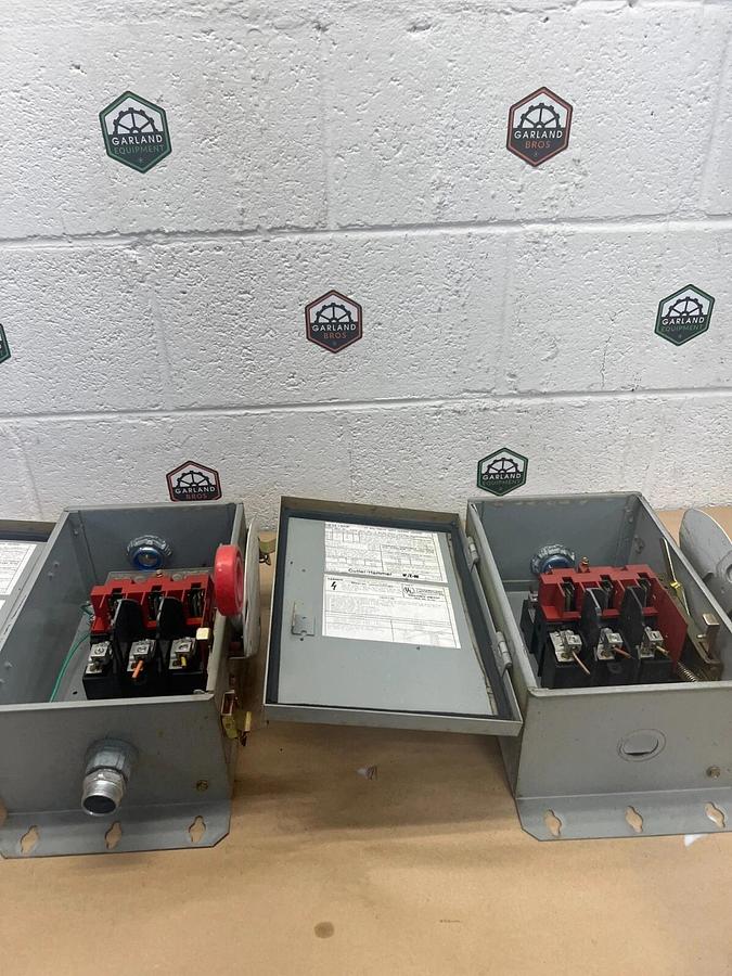 Used Cutler Hammer DH361UDK Heavy Duty Safety Switch 600V, 30A - Lot of 2