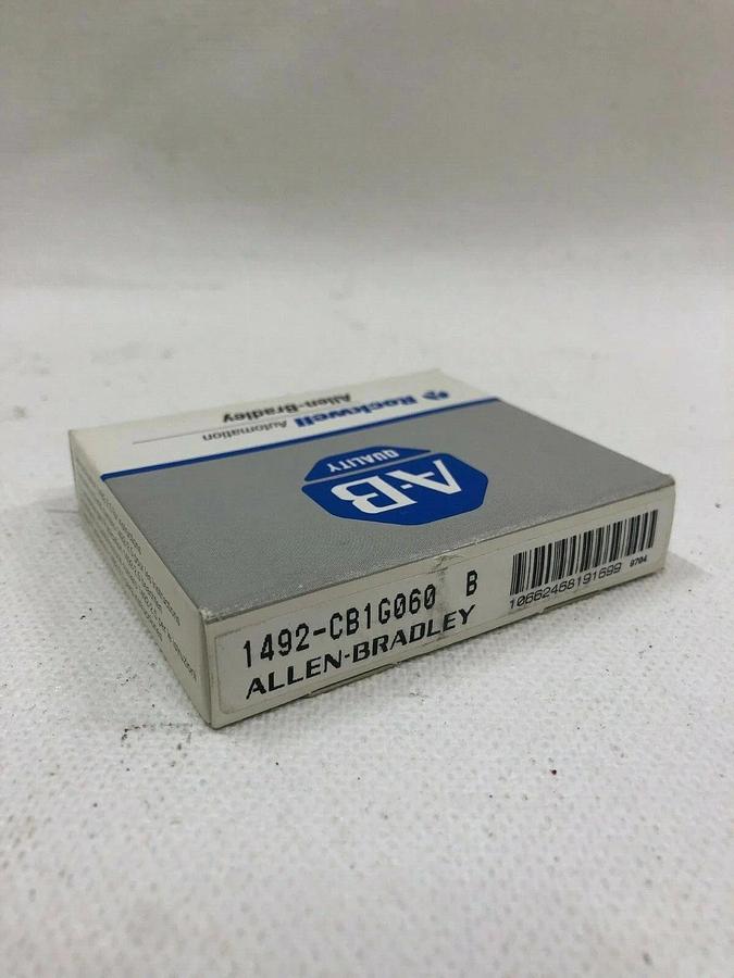 Used Allen-Bradley 1492-CB1G060 Amp Circuit Breakers LOT of 2