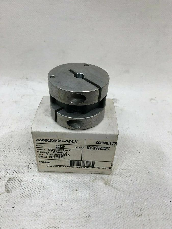 Used Zero-Max CO23P Control Flex Coupling w/ Schmidt Coupling