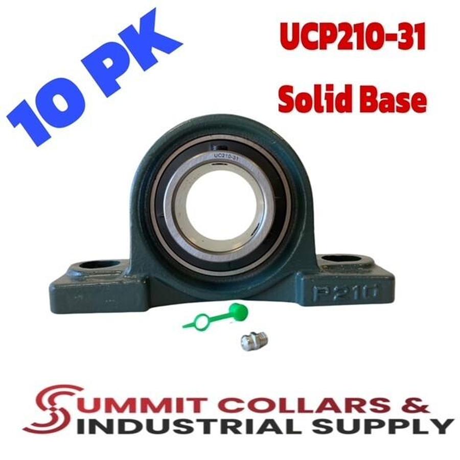Used IPTCI UCX10-31 Pillow Block Bearing, 1-15/16 Diameter Bore, Cast Iron Housing