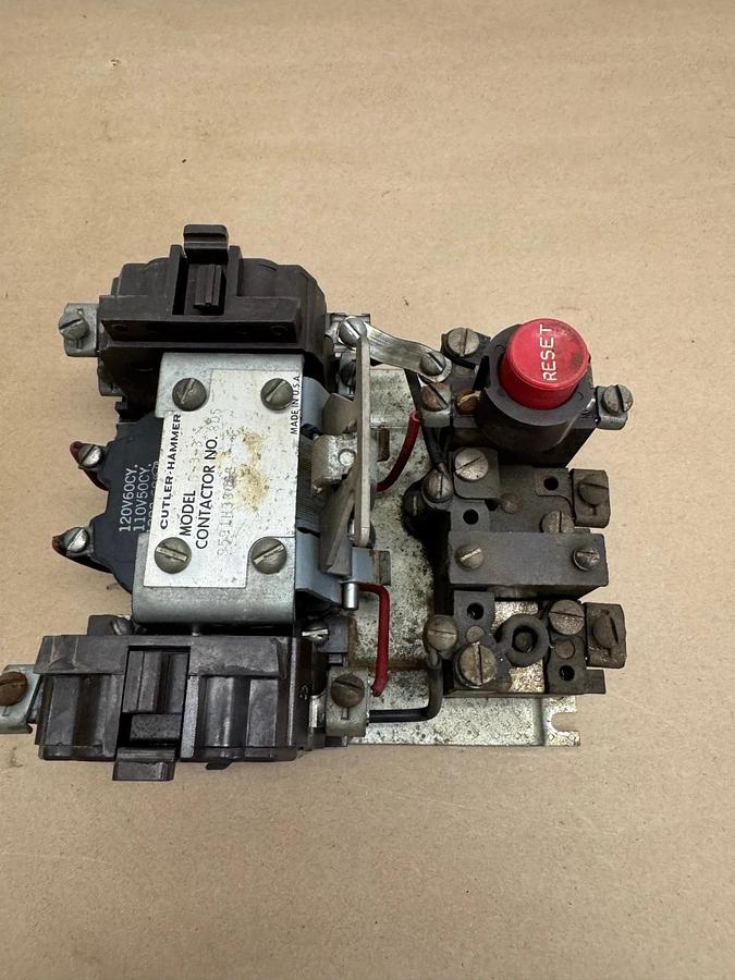Used Cutler Hammer 9591H3306G 6-3-3 Magnetic Coil 120V Starter/Contactor
