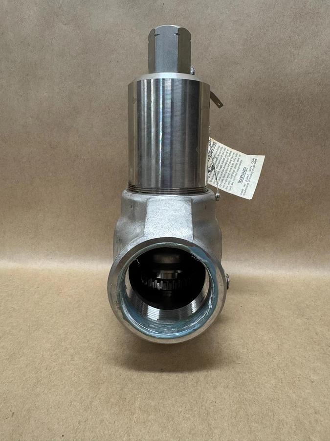 Used Kunkle Valve 917ZGGE01AJE 1-1/2” Stainless Release Valve, PVCN, 90 PSIG