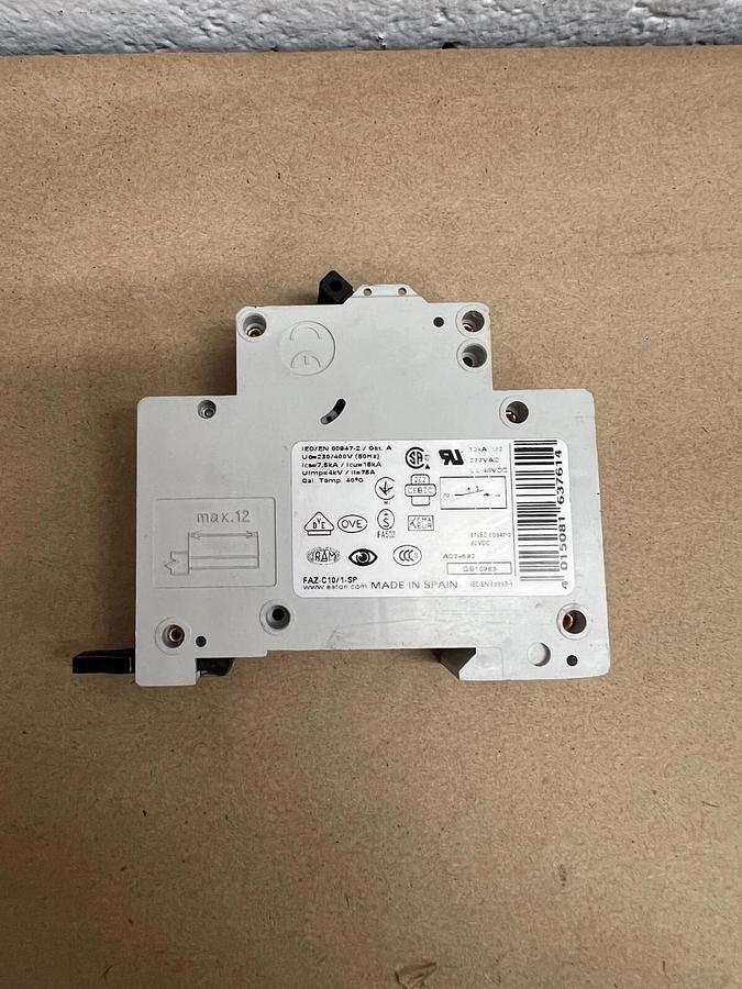 Used Eaton FAZ-C10/1-SP Circuit Breaker