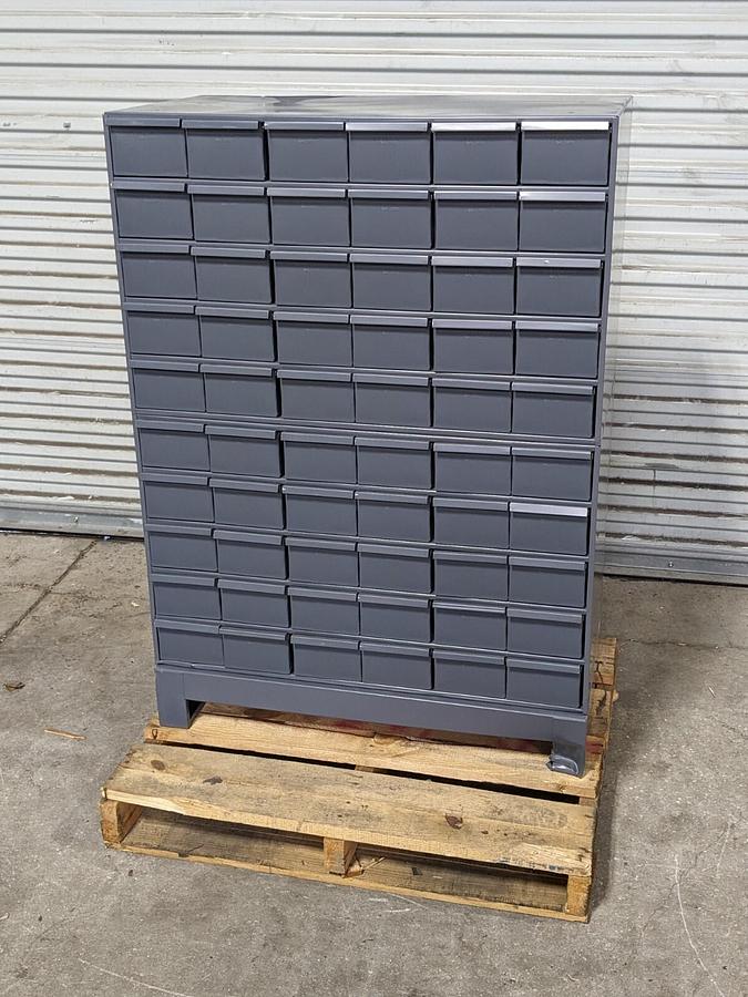 Used Hallowell 3-Shelf Storage Cabinet W:36” D:24” H:72” w/ Locking Handle, No Key