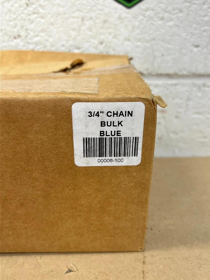 Used 00006-100 3/4” Chain Bulk Blue Plastic