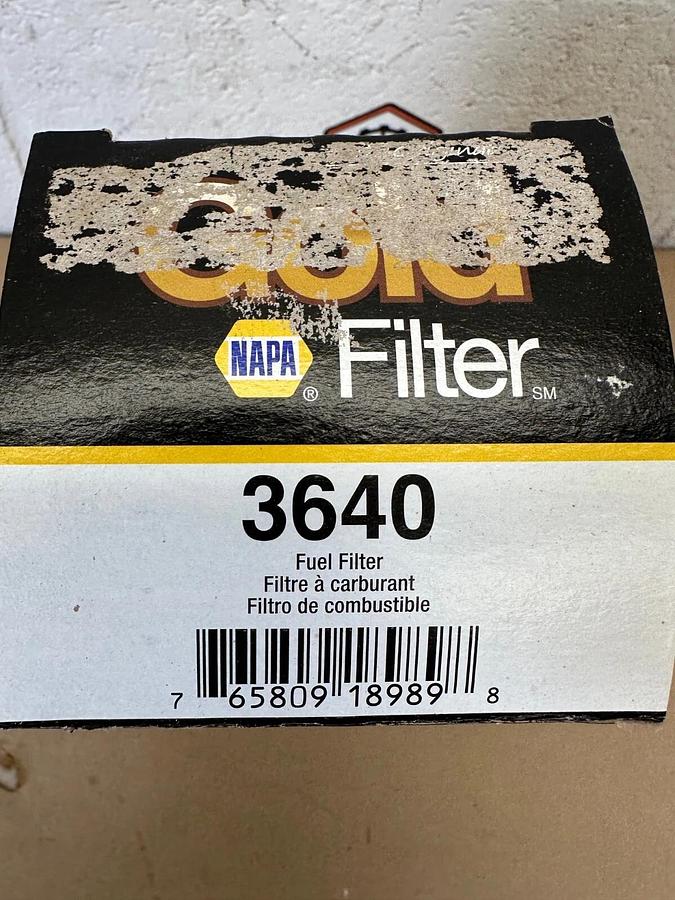 Used NAPA 3640 Gold Fuel Filter
