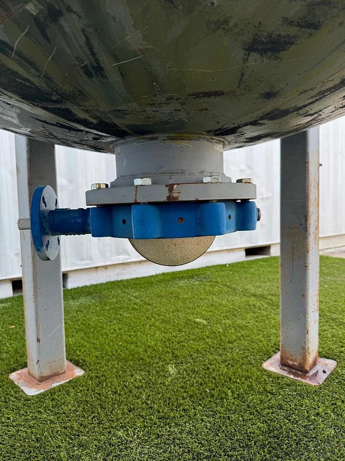 Used 400 Gal Pressure Vessel Mixing Tank, Baldor 3HP Motor Jacketed w Heet Sheets