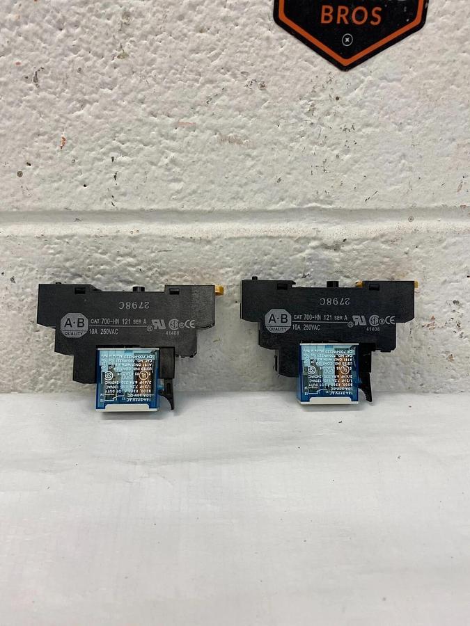 Used Allen Bradley 700-HN 121 Series A 10A 250 VAC - Lot of 2