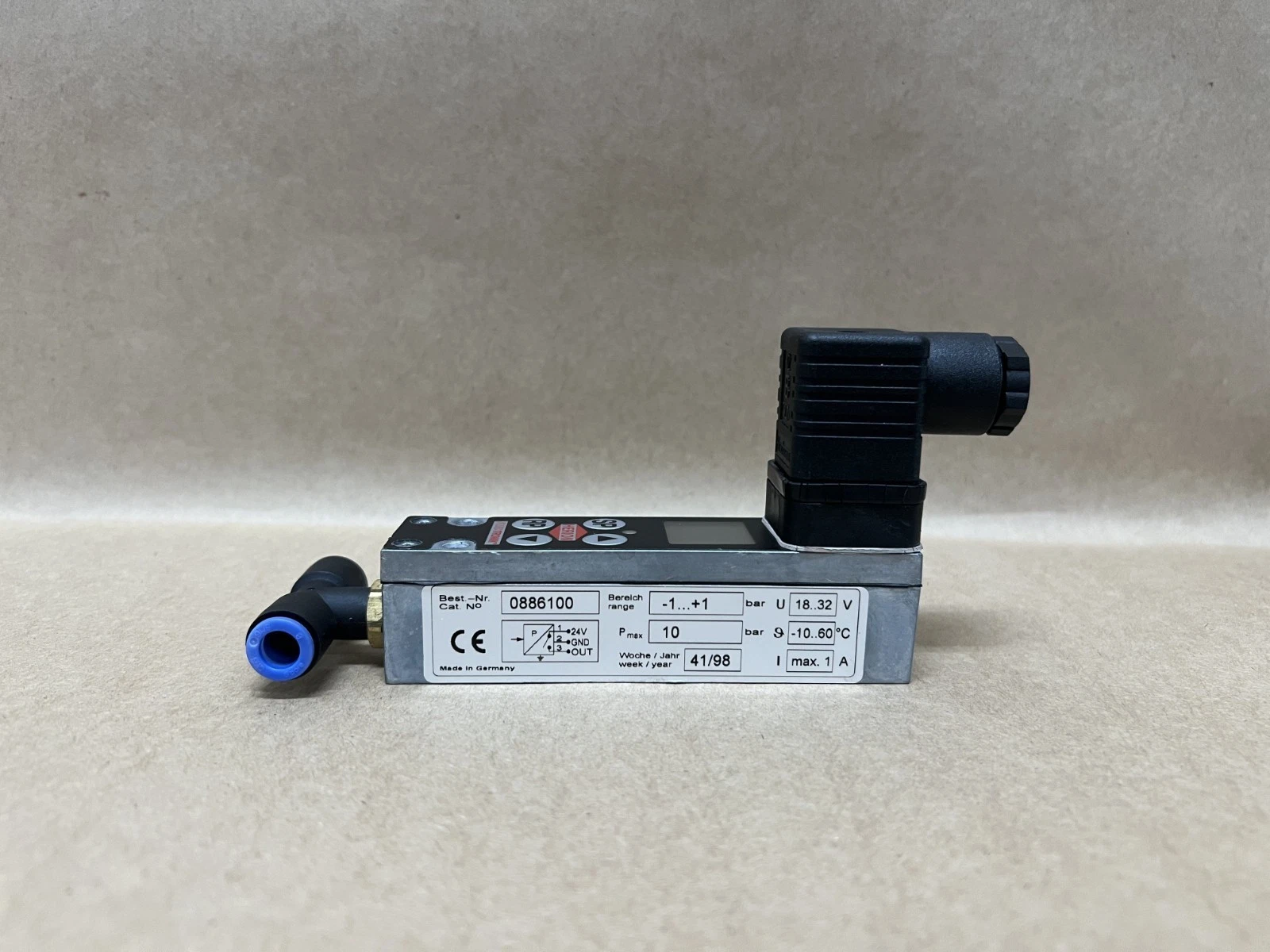 Used Herion 0886100 Fluidtronik Pressure Switch