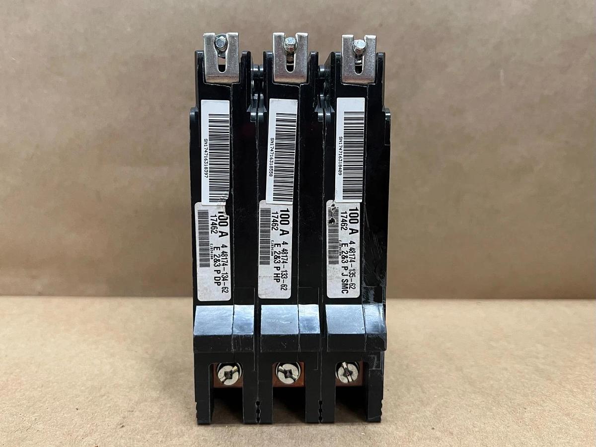 Used Square D EJB34100 3 Pole, 100A Bolt-On Circuit Breaker