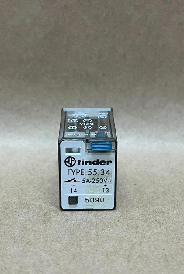 Used Finder 55.34 5A, 250V, Relay - Lot of 10