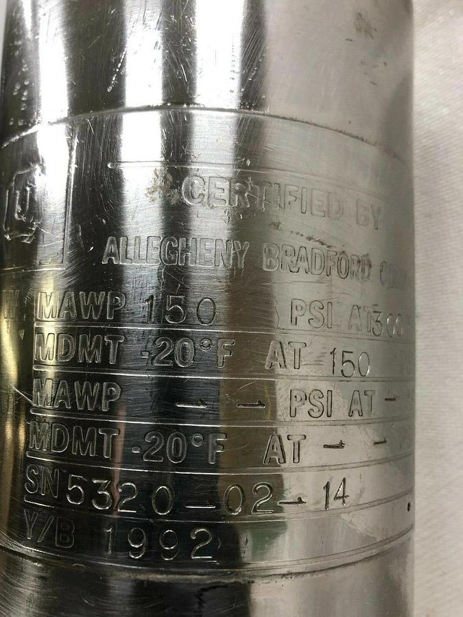 Used Millipore Stainless Steel H1117USTC Stainless Steel Y Filter Housing with Clamps